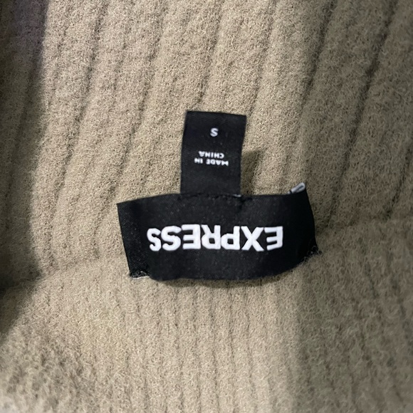 Express Cozy Ribbed One Shoulder Midi Sheath Dress size small - Picture 7 of 9